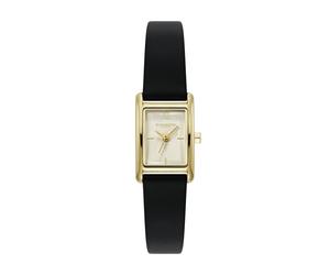 Olivia Burton Mini Grove Black Leather Strap Watch