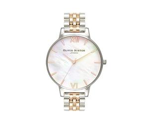 Olivia Burton Mixed Metal Mother of Pearl Watch ~ OB16MOP06