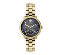 Olivia Burton Moonphase 34mm Light Gold IP Bracelet Watch