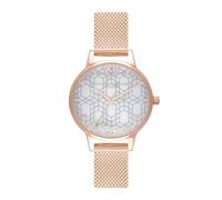 Olivia Burton OB16IQ03 Ice Queen Rose Tone Mesh Watch - W28152