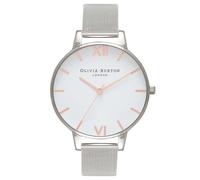 Olivia Burton Rose Gold & Silver Mesh Watch