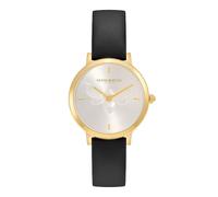 Olivia Burton Signature Bee Ultra Slim Women's Black Leather Strap Watch