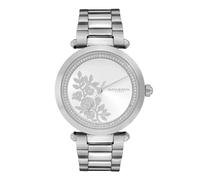 Olivia Burton Watches Ladies' Stainless Steel Floral T-Bar Watch Silver