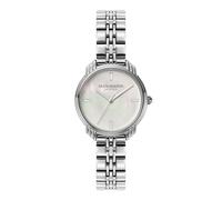 Olivia Burton Silver Art Deco 2.0 Mother of Pearl Watch