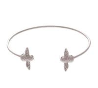 Olivia Burton Silver Bee Open Bangle - Silver
