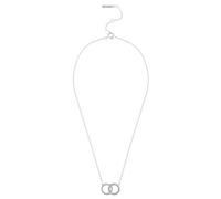 Olivia Burton Silver Bejewelled Interlink Necklace - 40cm