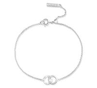 Olivia Burton Silver Crystal Interlink Bracelet