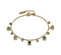 Olivia Burton Stainless Steel Gold IP Droplet Charm Bracelet