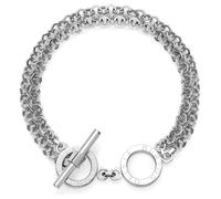 Olivia Burton Stainless Steel Honeycomb Toggle Bracelet