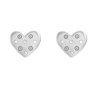 Olivia Burton Classic Heart Silver Stud Earrings OBJSAE01
