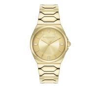 Olivia Burton Three Hand Quartz Movement Watch for Women Lustre Collection with Gold Colored Stainless Steel Bracelet - 24000201