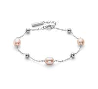 Olivia Burton Women's BY THE SEA PEARL Collection Beaded Bracelet in Stainless Steel with Rose-Tone Freshwater Pearls - 24100203