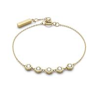 Olivia Burton Women's EVER STACKED Collection Bracelet in Yellow Gold with Charms Embellished with Crystals - 24100348