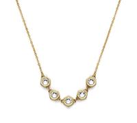 Olivia Burton Women's Ever Stacked Crystal Hex Honeycomb Light Gold Tone Necklace