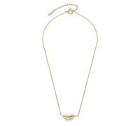 Olivia Burton Women's FEATHERS Collection Necklace in Yellow Gold with a Feather-Shaped Charm - 24100213