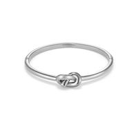 Olivia Burton Women's LOVER'S KNOT Collection Bangle Bracelet in Stainless Steel with a Charm - 24100224