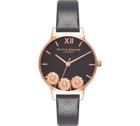 Olivia Burton Women's OB16CH05 30mm Quartz Watch in Black Olivia Burton Black One Size