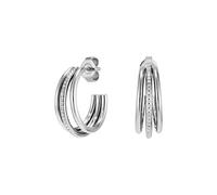 Olivia Burton Women's Stainless Steel Ever Stacked Claw Hoop Earrings