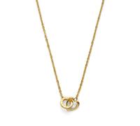 Olivia Burton Yellow Gold Heart & Circle Interlink Necklace
