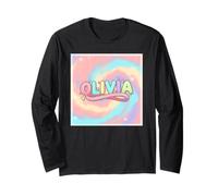 Olivia Comic Book Style Long Sleeve T-Shirt