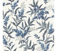 Olivia Floral Wallpaper Blue Belgravia 5905