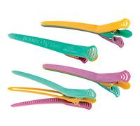 Olivia Garden Double Clip™ Petite - Card of 4 Hair Clips - Holds Multiple Hair Sections, Easy to Curl & Style