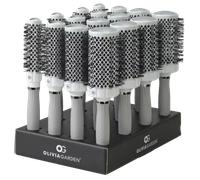 Olivia Garden Expert Blowout Grip Wavy Bristles Display 16 Pieces