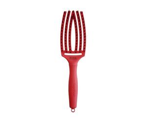 Olivia Garden FingerBrush Combo Medium I'm Perfection Red Confidence | Limited Edition | Boar Bristles & Nylon Tines