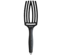 Olivia Garden Fingerbrush Double Bristles Black Medium