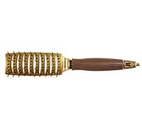 Olivia Garden NanoThermic Styler Vent Hair Brush - Anti-Bacterial, Ceramic, Anti-Static, Tourmaline-Ion & Nylon Bristles 7 Rows