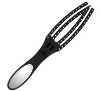 Olivia Garden On The Go™ Detangle & Style - Full Size Folding Brush - Compact, with Mirror & Ionic Nylon Bristles