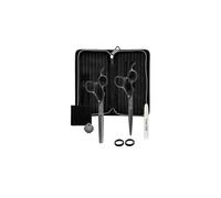 Olivia Garden SilkCut Matt Black Left Hair Cutting Set 5.75 In Effi 6.0 In