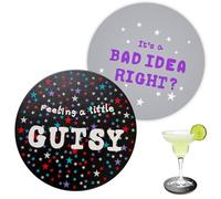 Olivia Guts & Bad Idea Right Coaster Set - The Great Livie Rodrigo Singer Merch| Room Decor for Olivia Fans & Gift Ideas