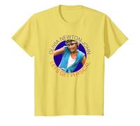 Olivia Newton-John Let's Get Physical Circle Photo T-Shirt, Youth, Lemon Yellow, Large
