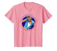 Olivia Newton-John Let's Get Physical Circle Photo T-Shirt, Youth, Pink, Large
