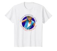 Olivia Newton-John Let's Get Physical Circle Photo T-Shirt, Youth, White, X-Small