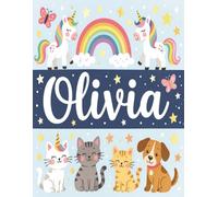 Olivia Personalized Notebook: Contains select sheets w/inspirational quotes and is perfect for journaling, note taking, or just having fun and getting ... sized (8.5x11) perfect for notes or big jobs.