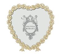 Olivia Riegel Contessa Gold Heart 3-1/2-Inch Frame