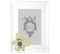 Olivia Riegel Gold Botanica 4 x 6 Frame with Capri Blue Stones - BL0214