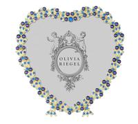 Olivia Riegel Gold Contessa Heart 3.5 Frame with Sapphire Stones and Blue Pearls - BL2200