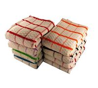 Olivia Rocco 100% Egyptian Cotton Terry Tea Towel Set Pack of 12x Professional Large Catering Grade Essential Dish Cloths Kitchen Towels Restaurant Bar Glass