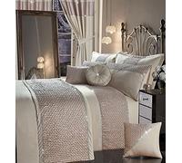 Olivia Rocco 7 Piece Bedspread Set Comforter Bedding Bedroom Set, Zenia Champagne King