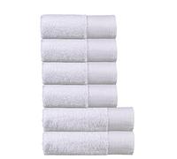 Olivia Rocco Bamboo Towel Bale Set Towels Super Soft Highly Absorbent Hand Bath Towel Quick Dry Towels Bath Sheets For Bathroom Home Hotel, 2 Bath and 4 Hand Towels White