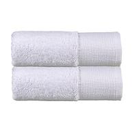 Olivia Rocco Bamboo Towel Bale Set Towels Super Soft Highly Absorbent Hand Bath Towel Quick Dry Towels Bath Sheets For Bathroom Home Hotel, 2 Hand Towels White