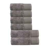 Olivia Rocco Bamboo Towel Bale Set Towels Super Soft Highly Absorbent Hand Bath Towel Quick Dry Towels Bath Sheets For Bathroom Home Hotel, 2 Bath and 4 Hand Towels Grey