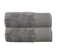 Olivia Rocco Bamboo Towel Bale Set Towels Super Soft Highly Absorbent Hand Bath Towel Quick Dry Towels Bath Sheets For Bathroom Home Hotel, 2 Hand Towels Grey