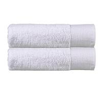 Olivia Rocco Bamboo Towel Bale Set Towels Super Soft Highly Absorbent Hand Bath Towel Quick Dry Towels Bath Sheets For Bathroom Home Hotel, 2 Bath Towels White