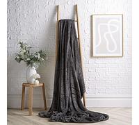 Olivia Rocco Cloud Throws Super Soft Blanket Waffle Honeycomb Throw Sofa Bed Fleece Blankets, 200x240 Charcoal