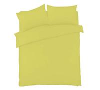 Olivia Rocco Duvet Cover Set Easy Care Plain Dyed Quilt Cover Sets, King Ochre