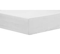 Olivia Rocco Easy Care Fitted Sheet Poly Cotton Bed Sheets, Double White